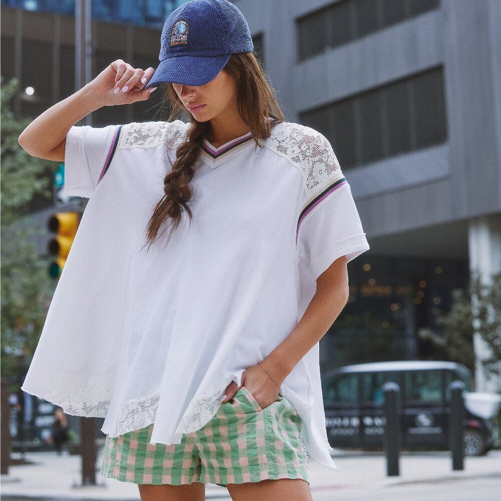 🎉LAST CHANCE🎉 FREE PEOPLE Get Free Seersucker Pull On Shorts / Exotic Lime - Picture 11 of 13